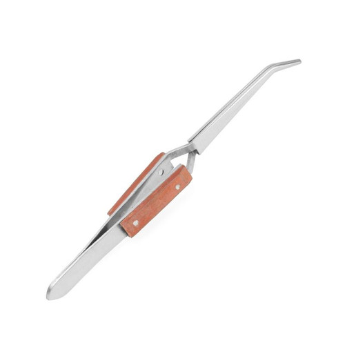Enkay ENK1047-C Curved, Wood Handle Soldering Tweezer Enkay ENK1047-C Curved, Wood Handle Soldering Tweezer