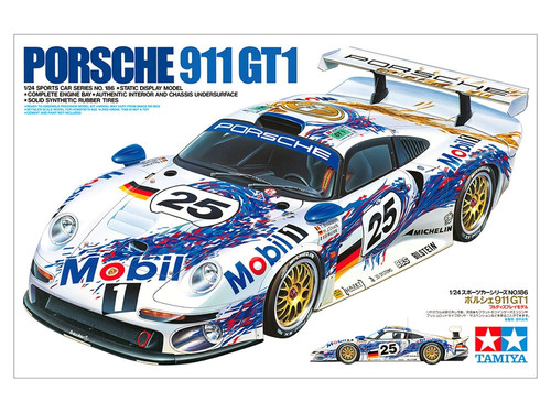 Tamiya 24186 Porsche 911 GT1 1/24 Scale Model Kit Tamiya 24186 Porsche 911 GT1 1/24 Scale Model Kit