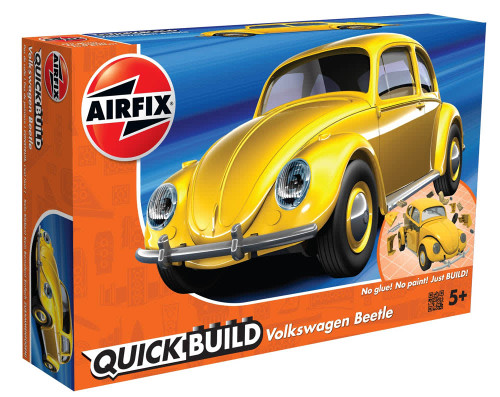 Airfix J6023 VW Beetle Yellow Quick Build Model Kit Airfix J6023 VW Beetle Yellow Quick Build Model Kit