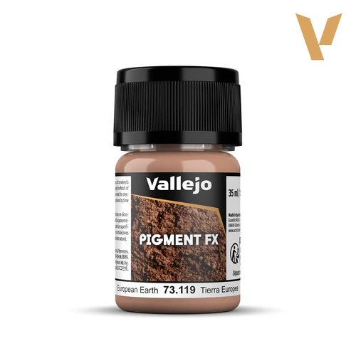 Vallejo 73.119 European Earth Pigment FX Powder 35ml Pot Vallejo 73.119 European Earth Pigment FX Powder 35ml Pot
