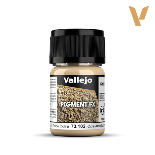 Vallejo 73.102 Light Yellow Ocre Pigment FX Powder 35ml Pot Vallejo 73.102 Light Yellow Ocre Pigment FX Powder 35ml Pot