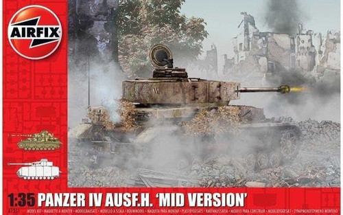 Airfix A1351 WWII Panzer IV Ausf. H. Mid Version 1/35 Scale Model Kit