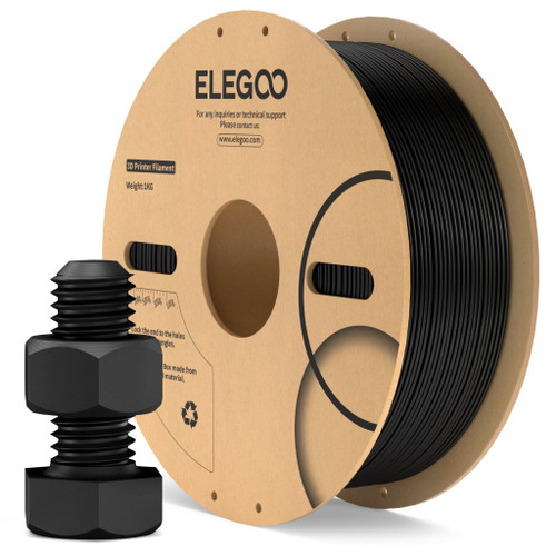 Elegoo Black ABS 1.75mm Filament Spool 1KG Elegoo Black ABS 1.75mm Filament Spool 1KG