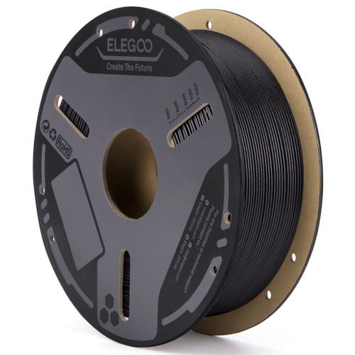 Elegoo Glass Fiber Black PETG-GF 1.75mm Filament Spool 1KG Elegoo Glass Fiber Black PETG-GF 1.75mm Filament Spool 1KG