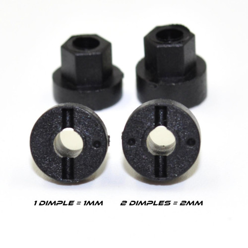 1RC Racing 1RC4003 Offset Wheel Hexes, 1/18 Mid, Spr, EDM, LM (4)
