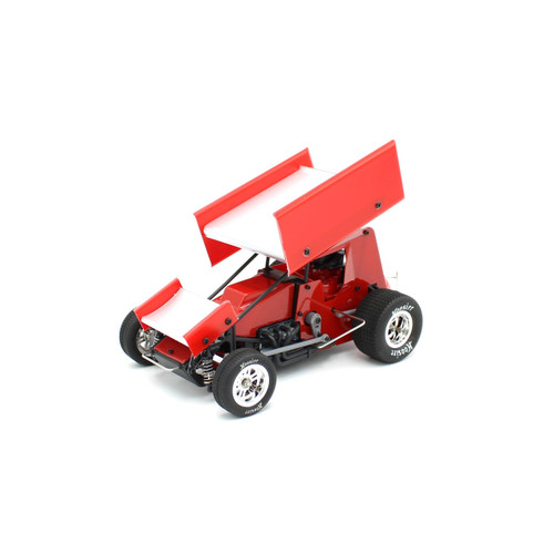 1RC Racing 1RC1095 1/18 Sprint Car 4.0, Red, Ready-to-Run