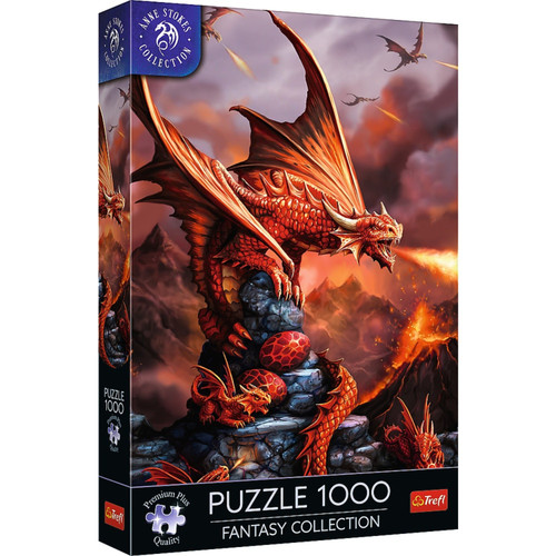 Trefl 10900 Premium Plus 1000 Piece Puzzle - Anne Stokes Fire Dragon