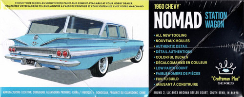 AMT AMT1402M 1960 Chevrolet Nomad Station Wagon Craftsman Plus 1/25 Scale Model Kit