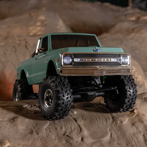 Axial AXI2260T1 1/30 SCX30 Chevrolet K10 4X4 RTR Brushed Rock Crawler (Battery & Charger Included), Green