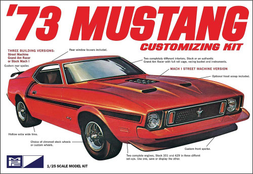 MPC MPC846 1973 Ford Mustang 1/25 Scale Model Kit