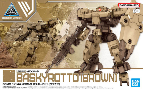 Bandai 5066379 30MM #62 eEXM-9 Baskyrotto Brown 1/144 Scale Model Kit