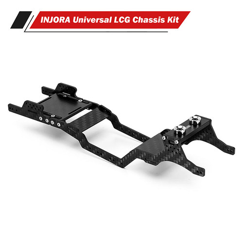 INJORA SCX24-182 Universal LCG Carbon Fiber Chassis Frame Kit for 1/24 SCX24 Upgrade