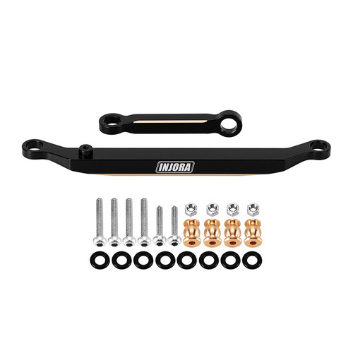 INJORA SCX24-188BK Black SCX24-188BK 14g Heavy Brass Steering Links for 1/24 Axial SCX24