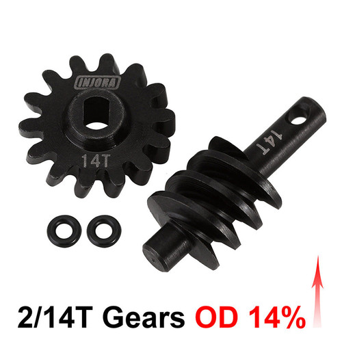 INJORA SCX24-77-14T 2/14T 14% Overdrive Gears for SCX24 AX24