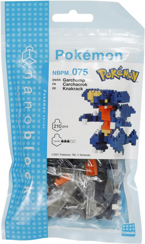 Nanoblock Kawada NBPM-075 Pokemon Garchomp