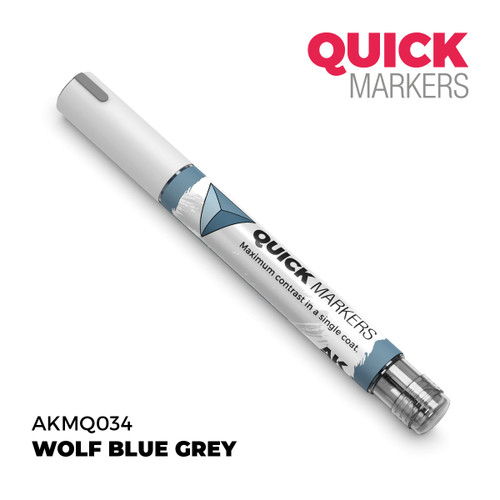 AK Interactive AKMQ034 Wolf Blue Grey Quick Marker