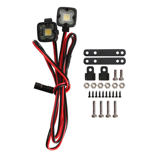 INJORA DG-L30-2 RC Car Bright LED Lights Headlight Spotlight for 1/10 RC Crawler