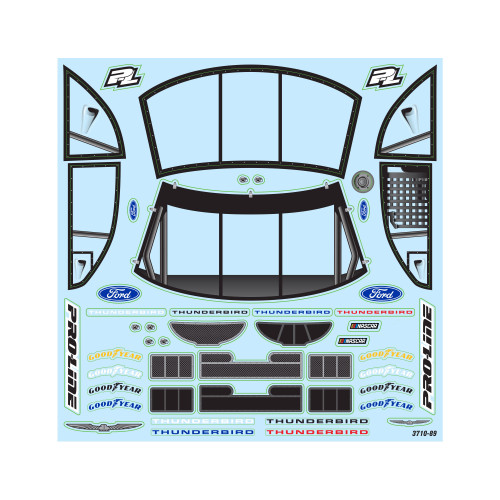ProLine PRO371017 Pre-Cut 1996 Ford Thunderbird Clear Body for Losi NASCAR Race Car
