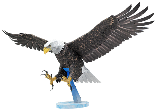 Metal Earth PS2017 Premium Series American Bald Eagle Color 3D Metal Model Kit