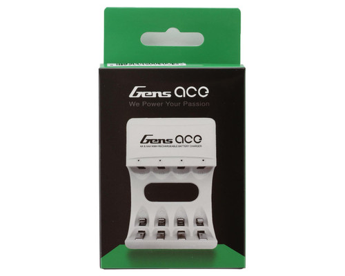 Gens Ace GEAC704A2 A NiMH/NiCD A & AAA Battery Charger, 4 Slots