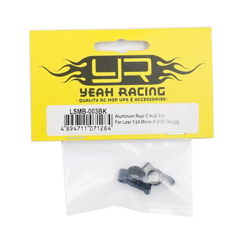 Yeah Racing YEA-LSMB-003BK Aluminum Rear C Hub Set For Losi Micro-B/T