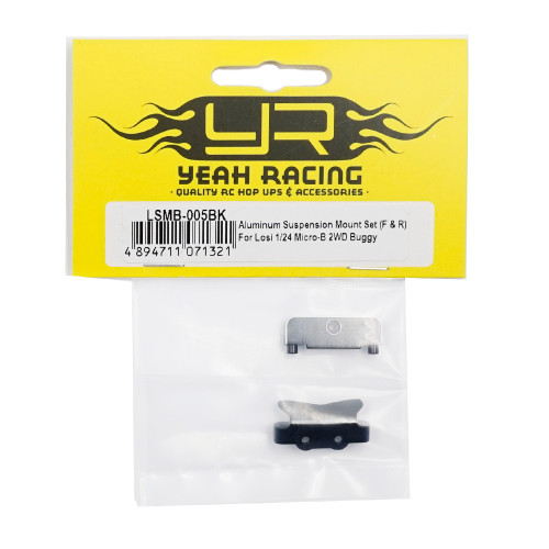 Yeah Racing YEA-LSMB-005BK Aluminum Suspension Mount Set (F & R) For Losi Micro-B/T