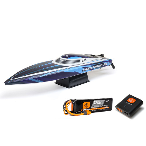 Pro Boat PRB-1992T2 Sonicwake 24" Self-Righting Brushless Deep-V RTR, Blue