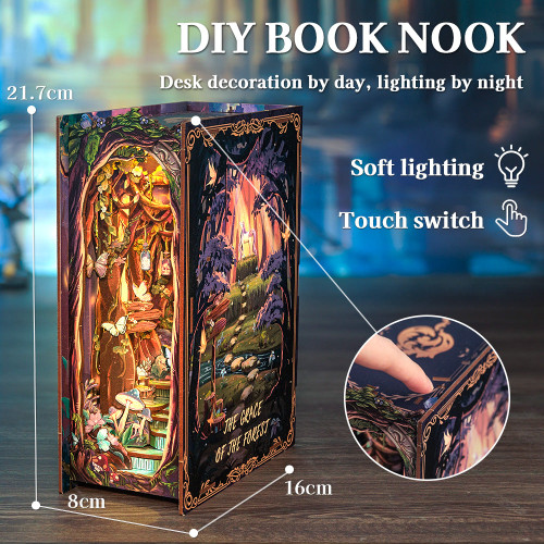CuteBee HY01 The Grace of the Forest DIY Book Nook