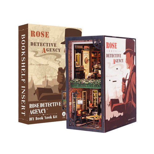 CuteBee SZ02B Rose Detective Agency DIY Book Nook