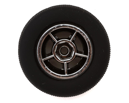 1RC Racing 1RC5703 1/24 Asphalt Late Model Pre-Mounted Tires (Chrome) (4) (Front & Rear) (Soft)