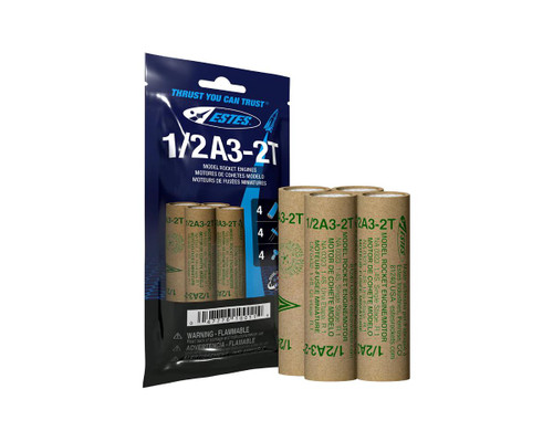 Estes 010011 1/2A3-2T Rocket Engines