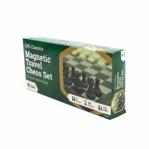 Let's Play Games LPGLX900 Magnetic Travel Chess Set - 20 cm Foldable Board