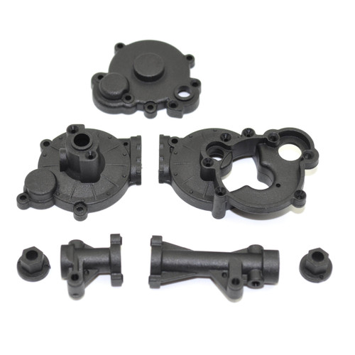 1RC Racing 1RC3041 Rear End Cases, Black, 1/18 Super Mod