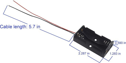 Hobbywurks HBYE2507 2 Cell AA Battery Holder Box