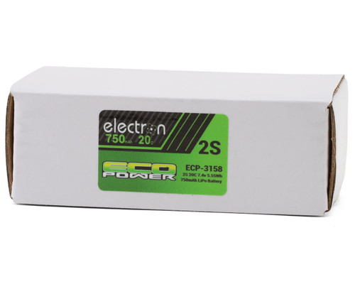 EcoPower ECP3158 Electron 2S 20C LiPo Battery w/JST Connector 7.4V/750mAh Redcat Ascent 18