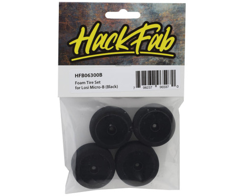 HackFab HFB06300B Losi Micro-B Foam Tires (4) Black