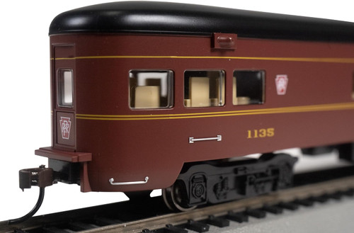 Bachmann 14311 HO Smooth-Side Observation Car w/ Lighted Interior, Pennsylvania Railroad #1135