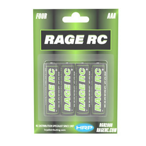 RAGE RC RGR2808 AAA Alkaline Batteries, 4 Pack