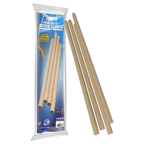 Estes Rockets 3084 BT-5 Rocket Body Tubes, 4 Pieces