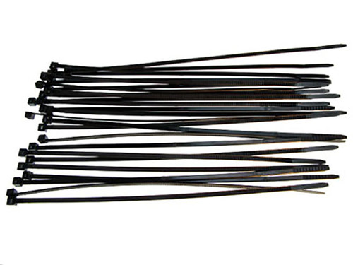 Racers Edge RCE5607BK 7-1/2" Black Tie Wraps 25 Pieces