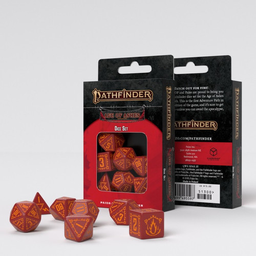 Q Workshop SPAS02 Pathfinder RPG Age of Ashes Dice Set