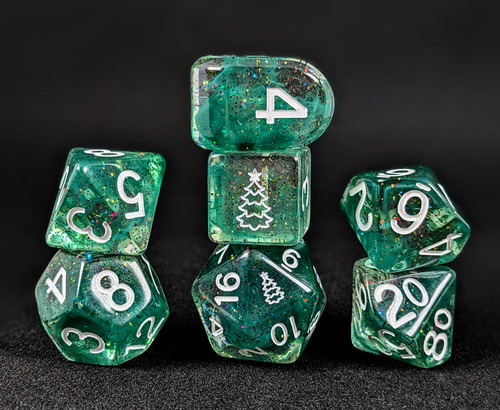 Roll 4 Initiative 50902-7C Diffusion Holi-Dice: Christmas Tree