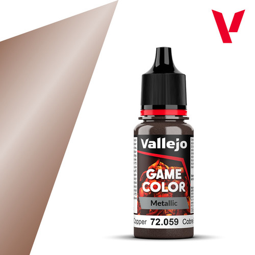 Vallejo 72.059 Metal - Hammered Copper, 18 ml Bottle Vallejo 72.059 Metal - Hammered Copper, 18 ml Bottle