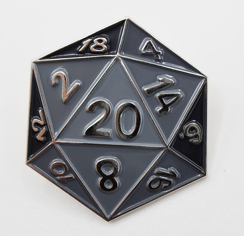 Foam Brain Games 3072 D20 Pin - Black