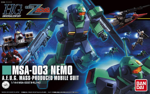Bandai 5056834 #150 MSA-003 Nemo A.E.U.G. Mass-Produced Mobile Suit HGUC 1/144 Scale Model Kit