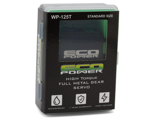 EcoPower ECP-125T WP125T Waterproof High Torque Metal Gear Digital Servo (HV)