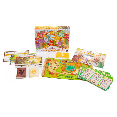 Cardboard Alchemy CA03DNDXEN Flamecraft: Dragons & Dragons Expansion