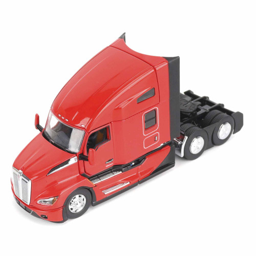Diecast Masters 71132 Kenworth T680 76in High Roof Sleeper Cab Tandem Tractor, Viper Red 1/50 Scale Diecast