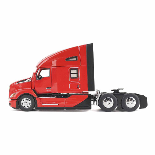 Diecast Masters 71132 Kenworth T680 76in High Roof Sleeper Cab Tandem Tractor, Viper Red 1/50 Scale Diecast