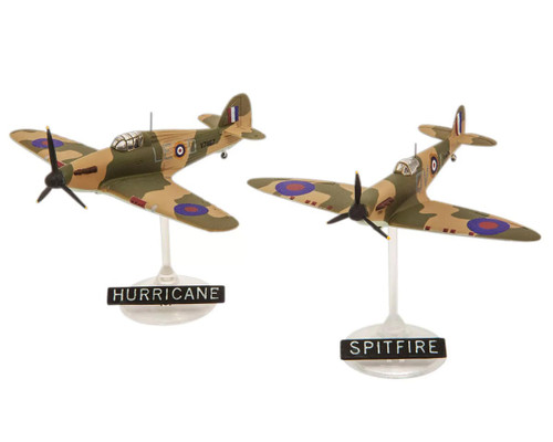 Revell RMX73771 Spitfire Mk.Ia & Hurricane Mk.I 1/144 Scale Model Kit w/Paint, Brush & Cement
